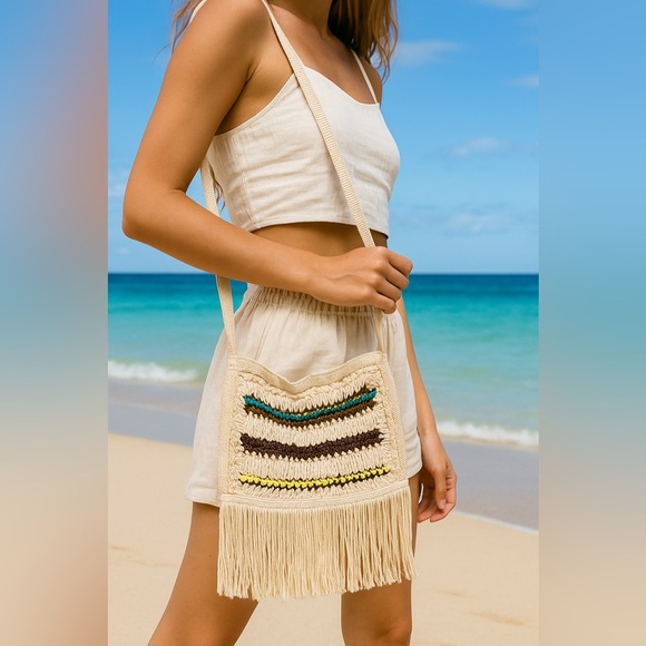 Icing Handbags - Icing Multicolor Fringe Crossbody Bag